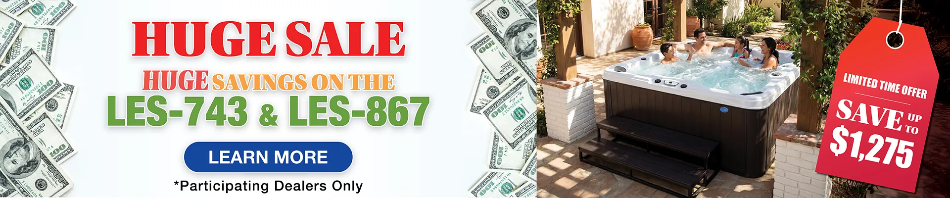 Calspas hot tub being used in a family setting - Fairview